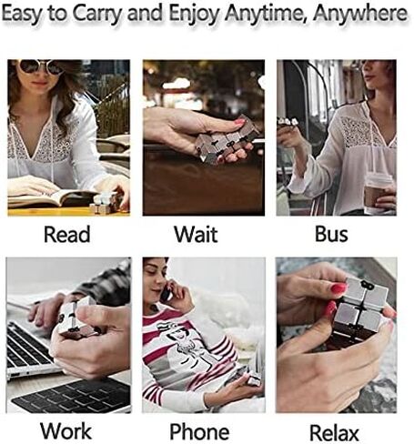 سي اف ماور مكعب انفينيتي كيوب، لعبة فيدجيت للاطفال والكبار، العاب تخفيف التوتر، مكعب فيدجيت لتخفيف القلق وقتل الوقت، هدايا لعبة ADHD للاولاد المراهقين in Kuwait