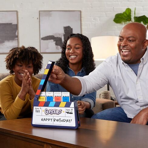 Hasbro Gaming Guesstures Game, Charades Game for 4 or More Players, Includes Customizable Cards and Clapper, Family Party Game for Ages 8 and Up in Saudi Arabia