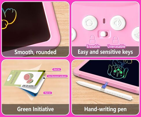 Rylai Toddler Toys Drawing Tablet with Talking Flash Card, Drop Resistant LCD Writing Tablet,510 Sight Words Pocket Speech Audible Flashcards, Learning & Education Toys for 2,3,4,5,6 Years Old Blue in Saudi Arabia