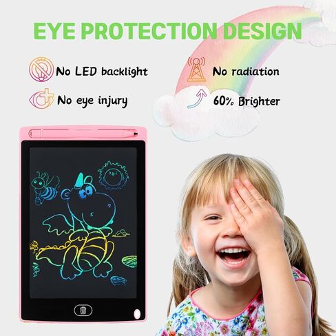 8.5 Inch Colorful Doodle Board Drawing Tablet for Kids, Kids Travel Games Activity Learning Toys Birthday in Kuwait
