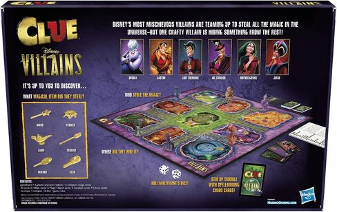 Hasbro Gaming Clue: Disney Villains Edition Board Game for Kids Ages 8+, 2-6 Players (Amazon Exclusive) in Saudi Arabia