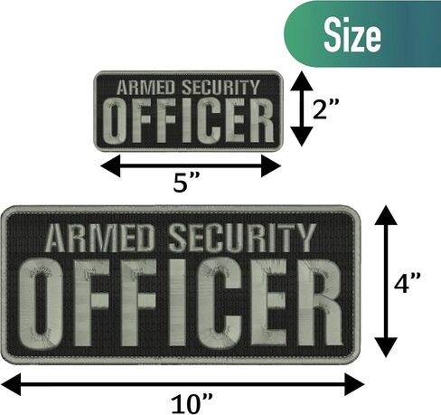 Agent Executive Protection Vest Patch for Plate Carrier - Embroidery Patches 4x10 inch & 2x5 inch with Hook - Vest Patch for Tactical Jacket Clothing Uniform Cap Backpack in Kuwait