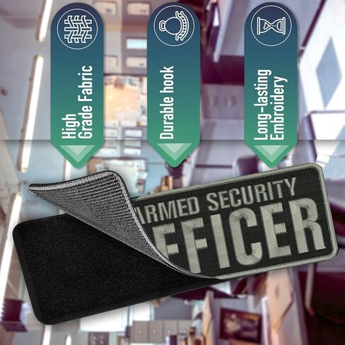 Agent Executive Protection Vest Patch for Plate Carrier - Embroidery Patches 4x10 inch & 2x5 inch with Hook - Vest Patch for Tactical Jacket Clothing Uniform Cap Backpack in Kuwait