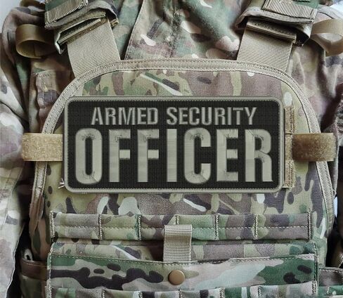 Agent Executive Protection Vest Patch for Plate Carrier - Embroidery Patches 4x10 inch & 2x5 inch with Hook - Vest Patch for Tactical Jacket Clothing Uniform Cap Backpack in Kuwait