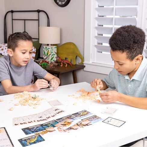 مجموعة حفار بيض الديناصور من هابينيست للأطفال الأولاد والبنات هدايا الألعاب والهدايا للأعمار من 6 و7 و8 و9 و10 سنوات فما فوق - حفر 12 نشاط بيض دينو in Kuwait