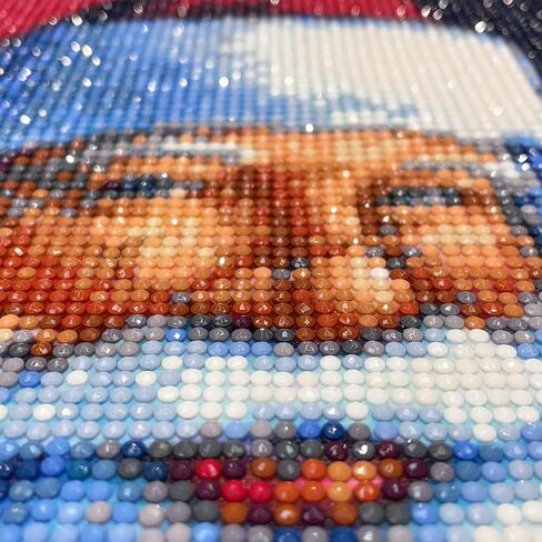 MXJSUA Christmas Diamond Painting Kit, Santa Claus Diamond Art Painting Kits for Adults Kids, Round Diamond Dots Art Painting Kits for Gift Decoration, Full Drill Diamond Painting 12x16 Inch/30x40cm in Saudi Arabia