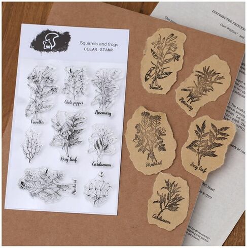 Clear Stamps Forever Stamp Silicone - مجموعات الطوابع مع مجموعة قوالب أريلية لتزيين سجل القصاصات DIY ZENTA (ورقتان_vitange 1) in Saudi Arabia