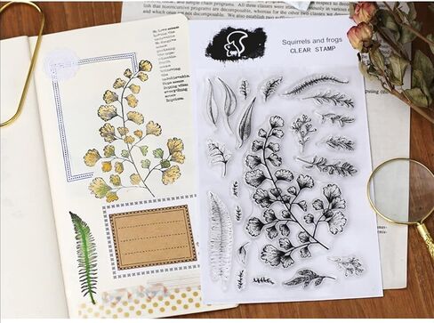 Clear Stamps Forever Stamp Silicone - مجموعات الطوابع مع مجموعة قوالب أريلية لتزيين سجل القصاصات DIY ZENTA (ورقتان_vitange 1) in Saudi Arabia