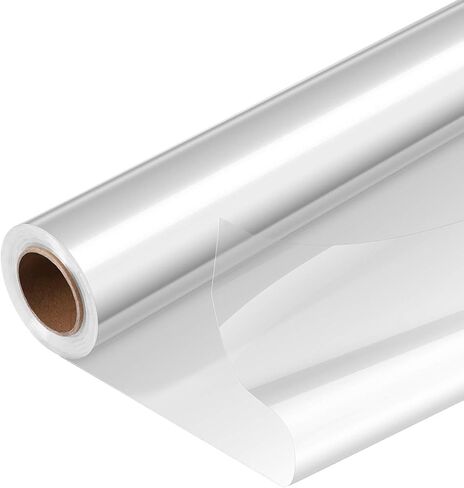 STOBOK Clear Cellophane Wrap Roll,Unfolded Wide 34 Inch 100 Ft Long 3 Mil Thick Flower Baskets Food Gift Crystal Transparent Wrappings Paper Food Safe in Saudi Arabia