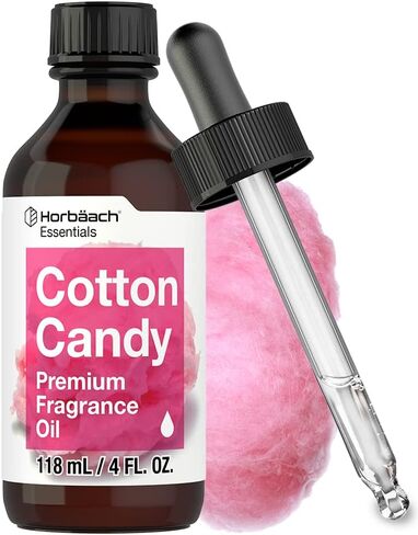 Cotton Candy Fragrance Oil | 4 Fl Oz (118ml) | Premium Grade | for Diffusers, Candle and Soap Making, DIY Projects & More | by Horbaach in Saudi Arabia