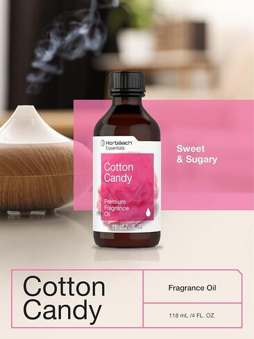 Cotton Candy Fragrance Oil | 4 Fl Oz (118ml) | Premium Grade | for Diffusers, Candle and Soap Making, DIY Projects & More | by Horbaach in Saudi Arabia