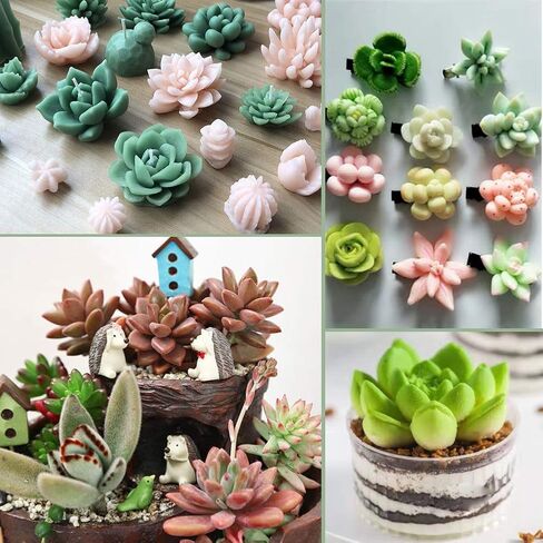 قالب سيليكون نباتات نباتية من SAKOLLA - 3 قطع من قوالب البتلات الوردية لتزيين الكيك والصابون المصنوع يدويًا من مادة إيبوكسي الراتنج والبوليمر والشمع وما إلى ذلك in Kuwait