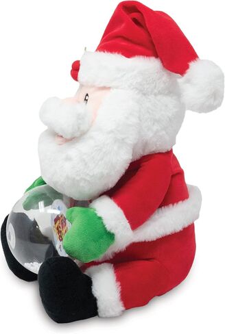 Cuddle Barn - Snowglobe Santa | Animated Christmas Santa Claus with LED Light Stuffed Animal Plush Toy | Dances Around to Here Comes Santa Claus for Xmas, Gifts, Birthdays, 11 Inches in Kuwait