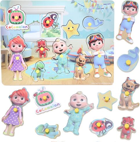 HL230-TL Toyland® لعبة ألغاز تعليمية للأطفال على شكل لوح خشبي من Cocomelon - ألعاب للأطفال الصغار - لعمر 18 شهرًا فما فوق in Saudi Arabia
