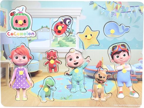 HL230-TL Toyland® لعبة ألغاز تعليمية للأطفال على شكل لوح خشبي من Cocomelon - ألعاب للأطفال الصغار - لعمر 18 شهرًا فما فوق in Saudi Arabia