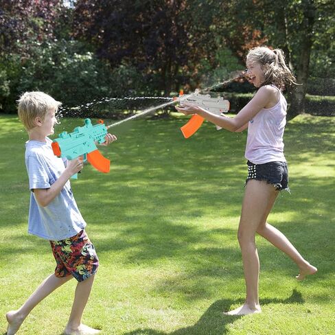 مسدس مياه كهربائي أوتوماتيكي بنادق رش مياه للأطفال والكبار يعمل بالطاقة، مسدسات مياه كهربائية لعبة امتصاص فائقة للسباحة وحفلات الشاطئ والأنشطة الخارجية in Kuwait