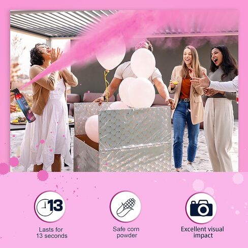 POPUPARTY 2 Pack Pink & Blue Gender Reveal Fire Extinguisher Color Blaster in Kuwait