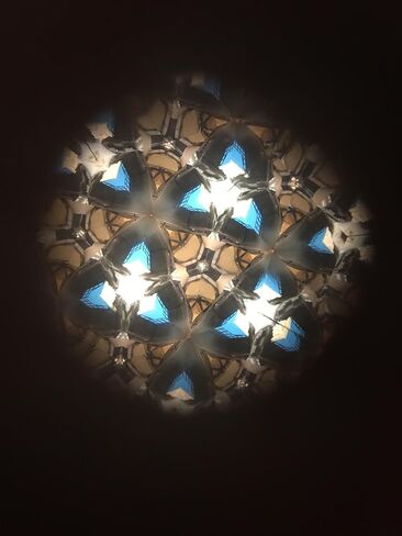 N and J Kaleidoscope Teleidoscope في خشب Padauk صلب ، Tadpole صغير 3 بوصة ، جلوس مسطح ، طبقة علوية مغلفة in Kuwait