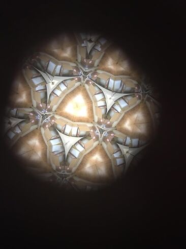N and J Kaleidoscope Teleidoscope في خشب Padauk صلب ، Tadpole صغير 3 بوصة ، جلوس مسطح ، طبقة علوية مغلفة in Kuwait