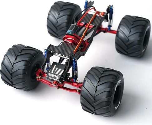 مجموعة إطارات حافة عجلة الشاحنة الكبيرة OGRC 1.0 RC لسيارة FCX24 SCX24 C10 JLU Deadbolt Gladiator Bronco 1/24 الزاحفة (أسود) in Kuwait