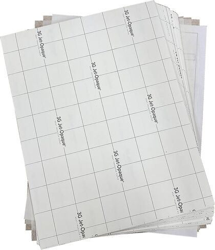 Iron ON Heat Transfer Paper 3G Jet Opaque 8.5 x 11" Custom Pack 10 Sheets in Saudi Arabia