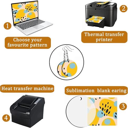 glacely 36 Pcs Sublimation Blank Earrings Unfinished Heat Transfer Sublimation Printing Earrings with Earring Hooks and Jump Rings and Earring Cards for Jewelry DIY Making(3 Shapes) in Kuwait