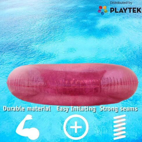 Playtek 41 inch Giant Pool Float Ring, Large Round Pirate Swim Tube, Durable Floats for Swimming on Beach, Pool, Water Sports in Kuwait