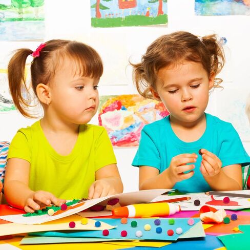 500 قطعة من كرات بوم بوم 1 انش للفنون والحرف اليدوية - كرات بوم بوم ملونة متنوعة، كرات من اللباد للحرف اليدوية للاطفال والمشاريع المنزلية والحفلات والعطلات والديكورات الابداعية in Kuwait