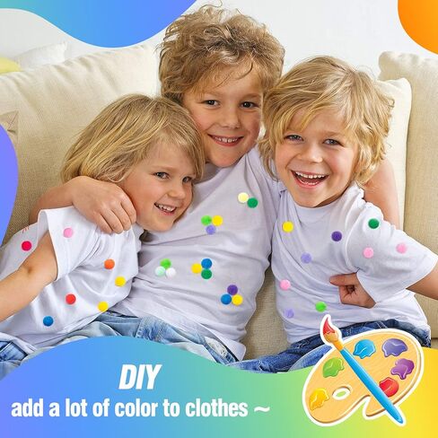 500 قطعة من كرات بوم بوم 1 انش للفنون والحرف اليدوية - كرات بوم بوم ملونة متنوعة، كرات من اللباد للحرف اليدوية للاطفال والمشاريع المنزلية والحفلات والعطلات والديكورات الابداعية in Kuwait