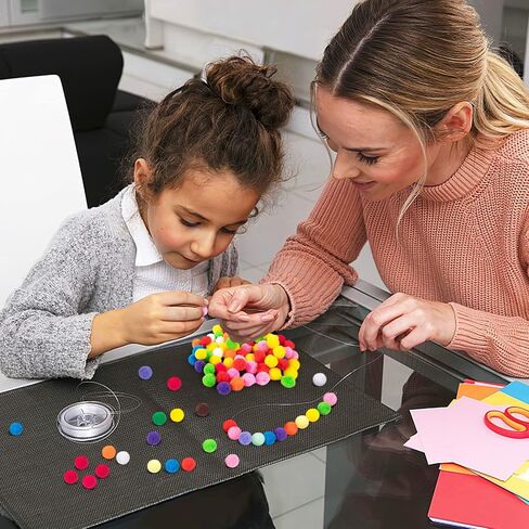 500 قطعة من كرات بوم بوم 1 انش للفنون والحرف اليدوية - كرات بوم بوم ملونة متنوعة، كرات من اللباد للحرف اليدوية للاطفال والمشاريع المنزلية والحفلات والعطلات والديكورات الابداعية in Kuwait