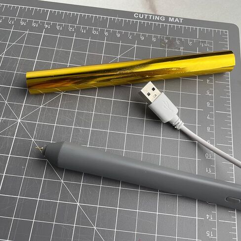Hot Foil Pens with 4 Size Metal Tips & 4pcs Heat Activated Foil Roll Sets for Card Making Scrapbooking Tools All in One Kits Drawing Pen USB Powered DC5V Foil Quill Starter Kits in Kuwait