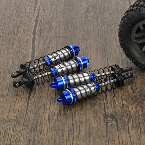 RCAWD Shock Absorber for Maxx 1/10 Upgrades, Front Rear RC Shocks Damper with Spring Adjustable Aluminum Parts for # 89086-4,# 89076-4, # 8961 Red in Saudi Arabia
