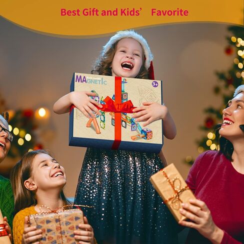 132Pcs Magnetic Tiles Marble Run Building Set for Kids, Marble Run Race Magnet Blocks Toys, Child STEM Learning & Educational Brain Development Toys for Age 6+ 7 8 9 10 Boys Girls Birthday Xmas Gift in Kuwait