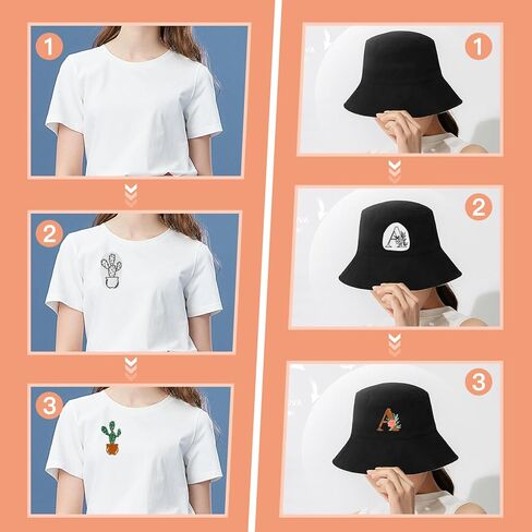 مثبت قابل للذوبان في الماء للتطريز، ومثبتات التطريز، وأنماط التطريز، وورق التطريز بالعصا والغرز مع أنماط القطط والكلاب للتطريز (سلسلة الفطر والحيوانات) in Kuwait