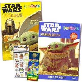 Mandalorian Baby Yoda Coloring Books 2 Pack ~ 80 Pg Star Wars Coloring Books for Kids Featuring Baby Yoda and The Mandalorian with Stickers! (Baby Yoda Activity Books) in Kuwait