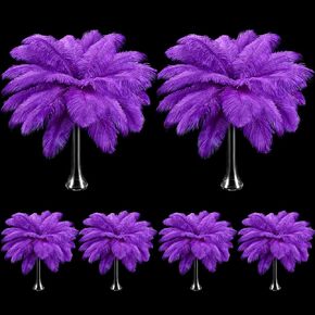 Tigeen 200 Pcs Ostrich Feathers Bulk, 12-14 Inch Large Natural Ostrich Feathers Plumes for Wedding Party Centerpieces DIY Crafts Vase Decorations (Black)