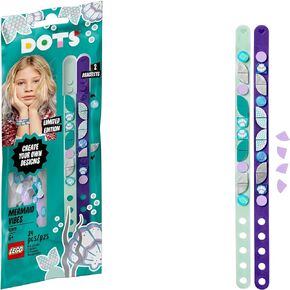 ليجو مجموعة اساور بتصميم حورية البحر 41909 من دوتس بتصميم ابداعي للاطفال، مجموعة اساور يدوية مبتكرة للاطفال، جديدة 2021 (34 قطعة) in Kuwait