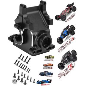 Aluminum Gearbox Case Upgrade Parts for 1/7 1/8 ARRMA 6S BLX Typhon Kraton Notorious Outcast Mojave Infraction Felony Talion Limitless 6S BLX,ARRCat RC Hop Ups Upgrades Parts,Replaces AR310854 (Blue)