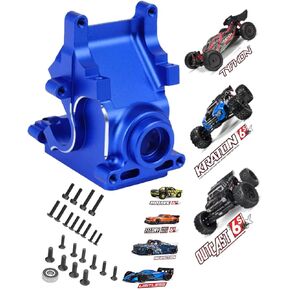 أجزاء ترقية علبة التروس المصنوعة من الألومنيوم لـ 1/7 1/8 ARRMA 6S BLX Typhon Kraton Notorious Outcast Mojave Infraction Felony Talion Limitless 6S BLX، ARRCat RC Hop Ups ترقيات الأجزاء، يستبدل AR310854 (أزرق) in Saudi Arabia