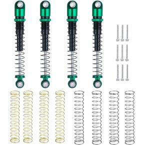 Que-T ممتص الصدمات بطول 48 مم من الألومنيوم لصدمات RC لمحور Scx24 Deadbolt C10 AXI00002 AXI00005 AXI00006 ترقية السيارة الزاحفة (أحمر)