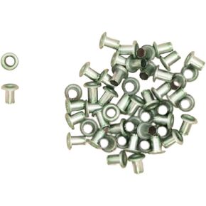 Craftelier - Pack of 50 Mini Metallic Eyelets Ideal for Scrapbooking and Crafting | Valid for Different Materials | Size Approx. Inner Diameter 3 mm and Outer Diameter 5 mm - Rose Gold Colour in Saudi Arabia