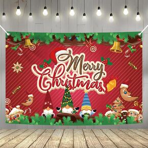 YQUQWN, Christmas Backdrop Banner 72x44 Inch Christmas Decorations Merry Christmas Party Backdrop Decoration, Christmas Banner Sign Christmas Banner Wall Decorations Poster for Holiday Christmas Party