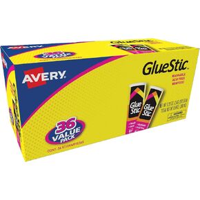 Avery Glue Stic White, 0.26 oz., Washable, Nontoxic, Permanent Adhesive, 2 Glue Sticks (00171) in Kuwait