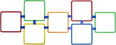 مجموعة مربعات حجلة بلاستيكية كبيرة من تي دي ار اس بي ال واي لا حاجة للطباشير للعب في الاماكن المغلقة والمفتوحة كاملة مع موصلات وشنطة حمل in Kuwait