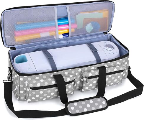 LUXJA Carrying Bag Compatible with Cricut Explore Air and Maker, Tote Bag Compatible with Cricut Explore Air, Silhouette Cameo 4 and Supplies (Bag Only, Patent Design), Purple in Saudi Arabia
