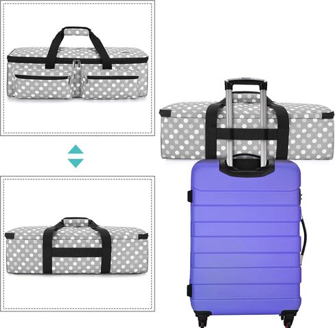 LUXJA Carrying Bag Compatible with Cricut Explore Air and Maker, Tote Bag Compatible with Cricut Explore Air, Silhouette Cameo 4 and Supplies (Bag Only, Patent Design), Purple in Saudi Arabia