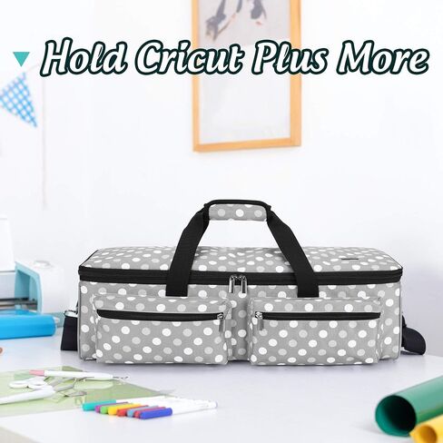 LUXJA Carrying Bag Compatible with Cricut Explore Air and Maker, Tote Bag Compatible with Cricut Explore Air, Silhouette Cameo 4 and Supplies (Bag Only, Patent Design), Purple in Saudi Arabia