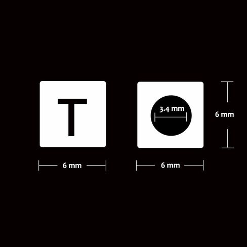 600 قطعة من خرز مكعب من الأكريليك الأبيض بالحروف الأبجدية "A-Z" من تراسفيت، لصناعة المجوهرات، الأساور، القلائد، سلاسل المفاتيح ومجوهرات الأطفال (6 مم) in Kuwait