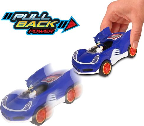NKOK Sonic The Hedgehog All-Stars Racing Transformed Pull Back Racer - Sonic; No Batteries Required; Pull Back, Let go, and Watch Sonic Race in Saudi Arabia