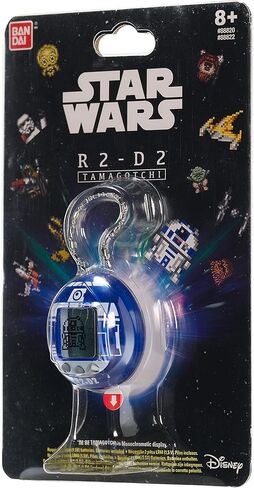 Tamagotchi 88821 Star Wars R2D2 Virtual Pet Droid with Mini-Games, Animated Clips, Extra Modes & Key Chain-(White), Multicolour in Kuwait